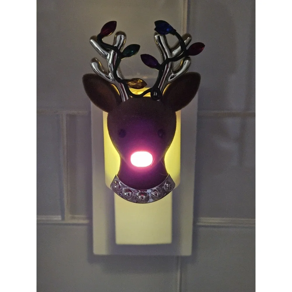 Bath & Body Works Flocked Rudolph Reindeer Christmas Wallflowers Fragrance Plug